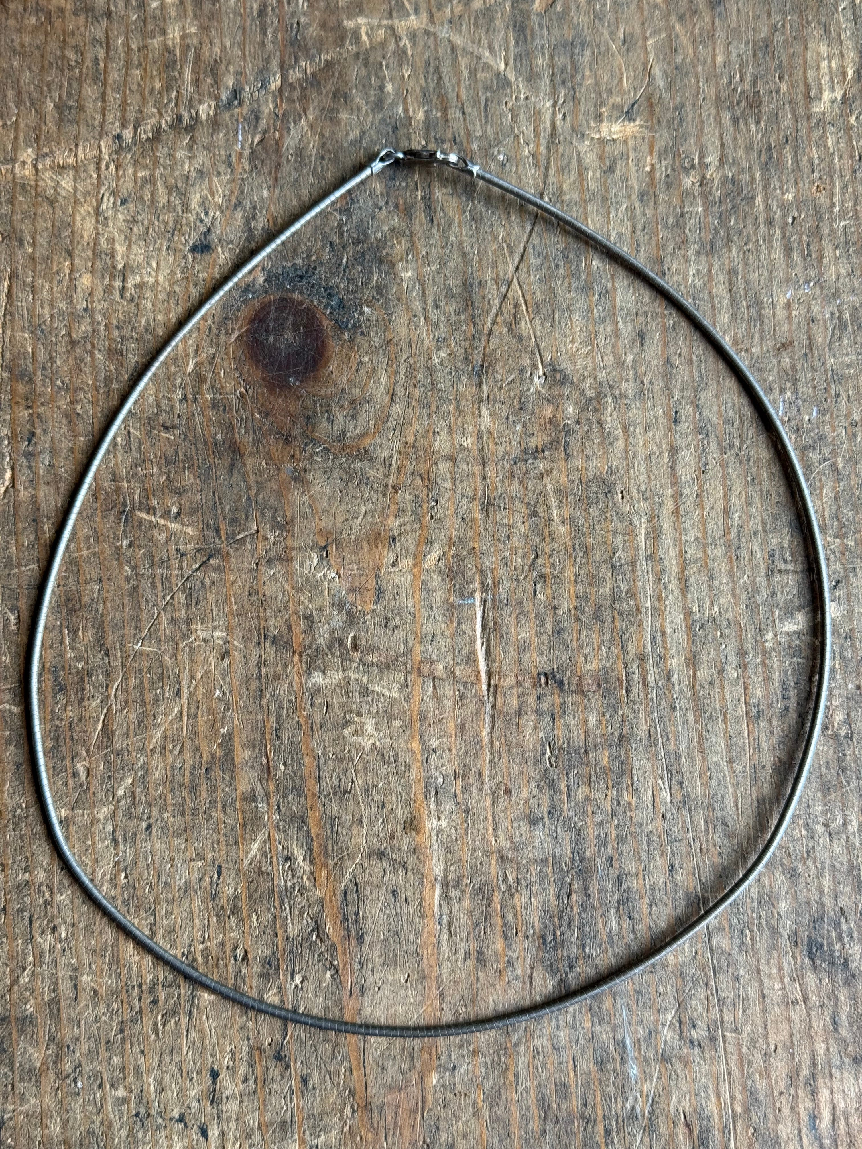 Vintage Sterling Silver 16” Snake Chain Collar