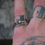 Vintage Sterling Lovers Ring 7