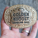 Vintage Golden Nugget Belt Buckle