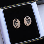 Vintage Sterling Kokopelli Earrings