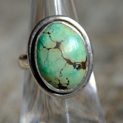 Vintage Sterling Turquoise Ring 6