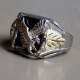 Vintage Sterling Eagle Signet Ring 10.5