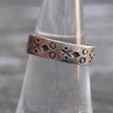 Vintage Sterling Silver Band 6