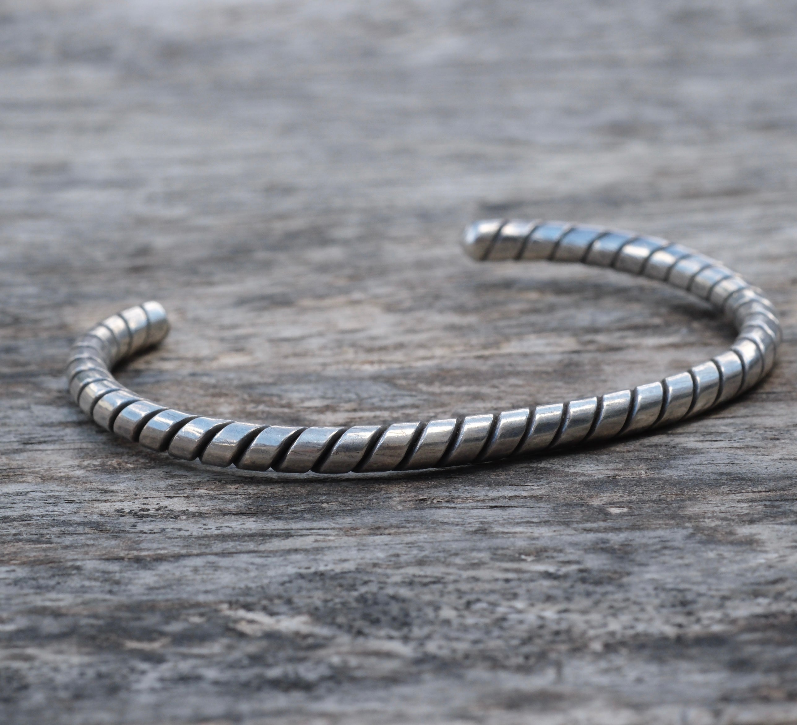 Vintage Sterling Silver Twisted Cuff Bracelet