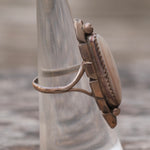 Vintage Sterling Mother Of Pearl Ring 6