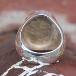 Vintage Sterling Multistone Inlay Sunrise Ring 5.5