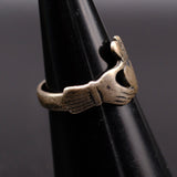 Vintage Sterling Silver Claddagh Ring 6