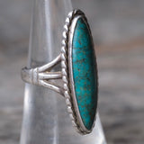 Vintage Sterling Turquoise Ring 6.5