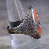 Vintage Sterling Multistone Inlay Ring 8