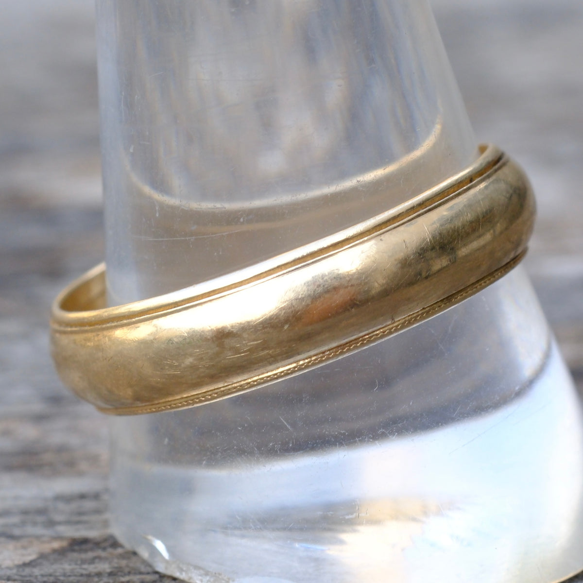 Vintage 14K Gold Band Ring 12.75