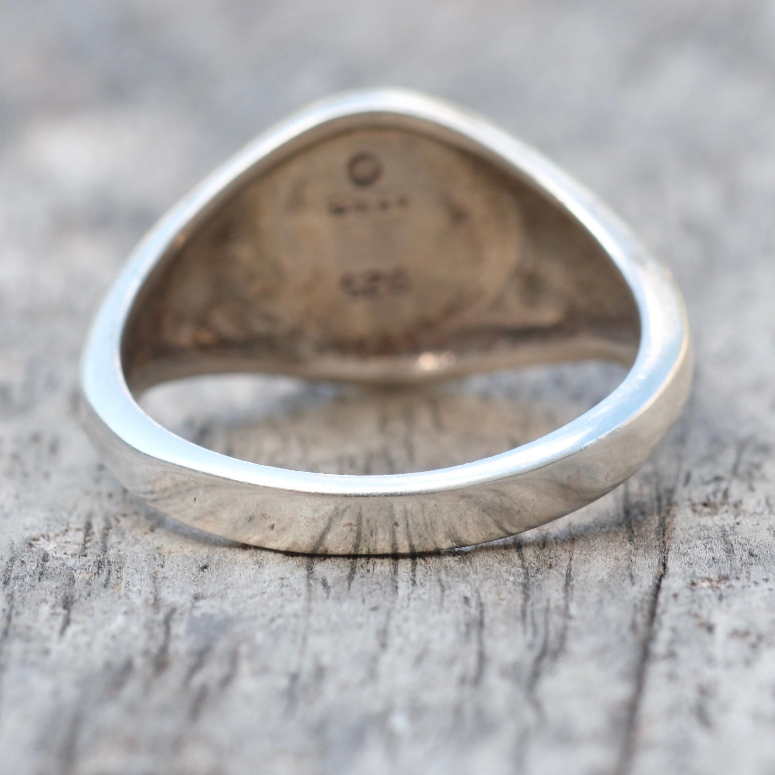 Vintage Sterling Silver Signet Ring 12.75
