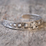 Vintage Sterling Silver Thunderbird Cuff