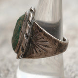 Vintage Sterling Turquoise Ring 8.75