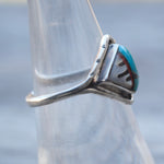 Vintage Sterling Zuni Inlay Band 6.5