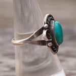 Vintage Sterling Turquoise Ring 7.25