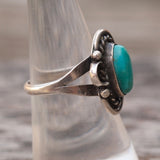 Vintage Sterling Turquoise Ring 7.25