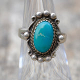 Vintage Sterling Turquoise Ring 5
