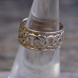 Vintage Sterling Silver Celtic Band 6.5
