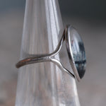 Vintage Sterling Painted Butterfly Wing Ring 6.25