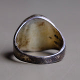 Vintage Sterling Lapis Signet Ring 11