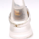 Vintage Sterling Agate Signet Ring 9.75