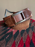 Vintage Wide Shackle Leather Belt
