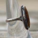 Vintage Sterling Tigers Eye Ring 7