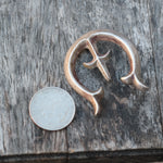 Vintage Sterling Silver Sandcast Naja Pendant
