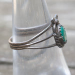 Vintage Sterling Turquoise Ring 7.25