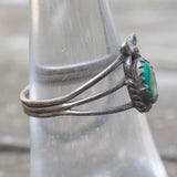 Vintage Sterling Turquoise Ring 7.25