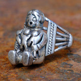 Vintage Sterling Storyteller Ring 9.75