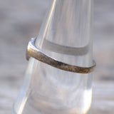 Vintage Sterling Silver Heart Band 7.25