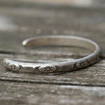 Vintage Sterling Stamped Cuff