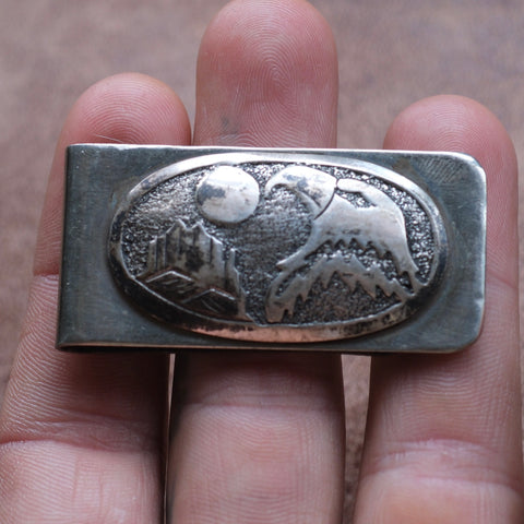 Vintage Sterling Silver Eagle Money Clip