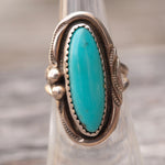 Vintage Sterling Turquoise Ring 6.25