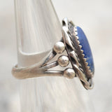 Vintage Sterling Lapis Ring 5.25
