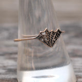 Vintage Sterling Spiderweb Band 9.5