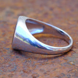 Vintage Sterling Onyx Signet Ring 10