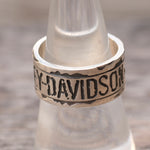 Vintage Sterling Silver Harley Davidson Ring 8