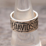 Vintage Sterling Silver Harley Davidson Ring 8