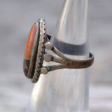 Vintage Sterling Petrified Wood Ring 4