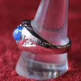 Vintage Plated Cats Eye Deco Ring 11.25