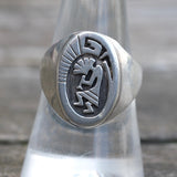 Vintage Sterling Kokopelli Ring 8.25