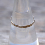 Vintage Sterling Silver Heart Band 7.25