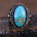 Vintage Sterling Turquoise Ring 8