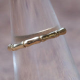 Vintage 14K Gold Bambo Band Ring 6.75