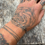 Vintage Sterling Figaro Chain Bracelet