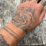 Vintage Sterling Figaro Chain Bracelet