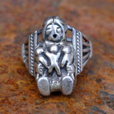 Vintage Sterling Storyteller Ring 9.75