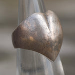 Vintage Sterling Silver Heart Ring 4.75